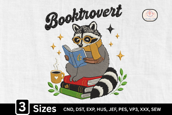 Book Lover Book Reading Raccoon Design Review