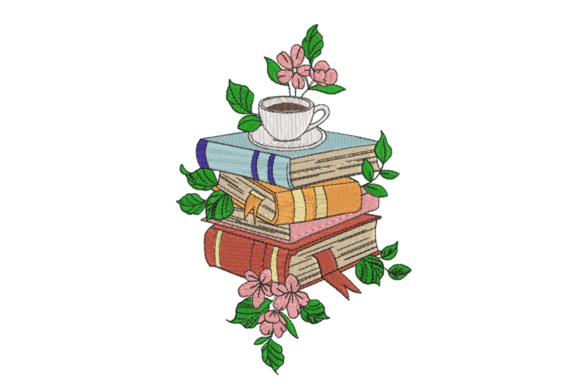 Books Coffee Floral: Sweatshirt Embroidery Review