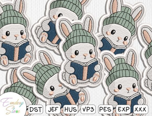 Bunny Reading Book Embroidery Patch Review