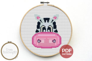 Cartoon Zebra Face Modern Cross Stitch Review
