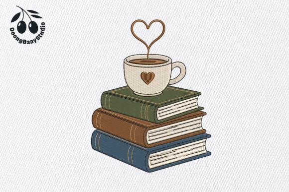 Coffee Books Embroidery Design: Seller Review