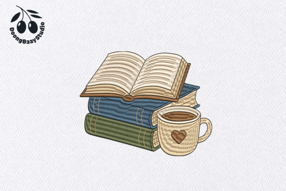 Cozy Books and Coffee Embroidery Design Review