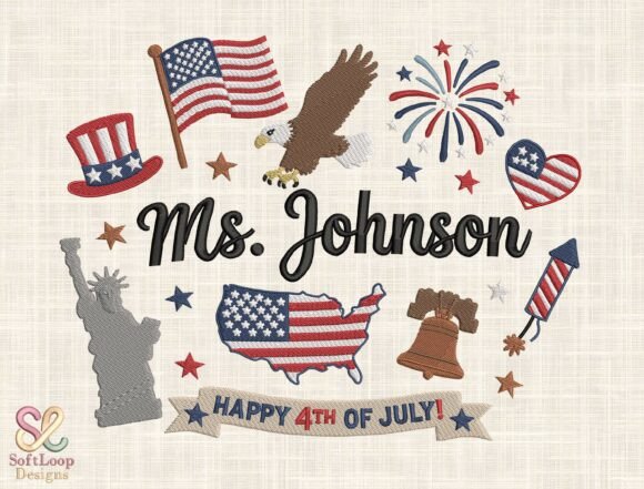 Custom Patriotic USA Embroidery Design Review