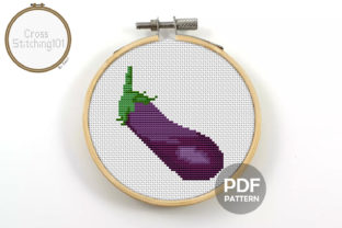 Eggplant Modern Cross Stitch Pattern Review