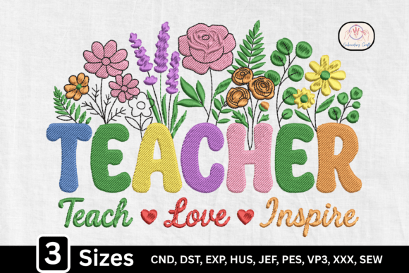 Floral Inspire Love Teacher: Embroidery Review