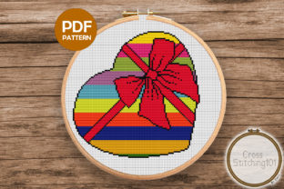 Heart Gift Shaped Modern Cross Stitch Review