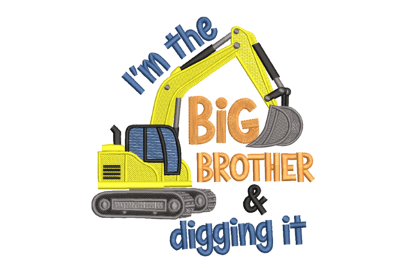 I’m the Big Brother: A Sweatshirt Embroidery Review