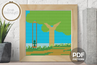 Landscape with Tree Swing Cross Stitch Review