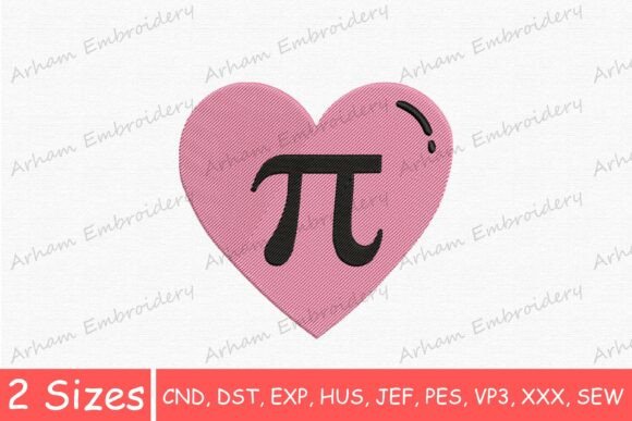 Math Lover Pi Heart Embroidery: A Business Review