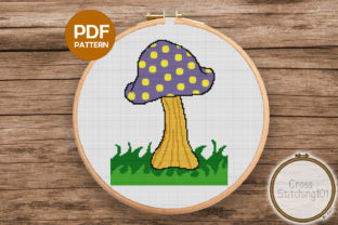 Mushroom on Grass Modern Cross Stitch Review