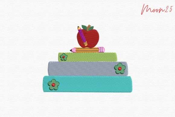 School Books Apple Pencil Teacher Learning Design Review