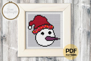 Snow Man Modern Cross Stitch Pattern Review